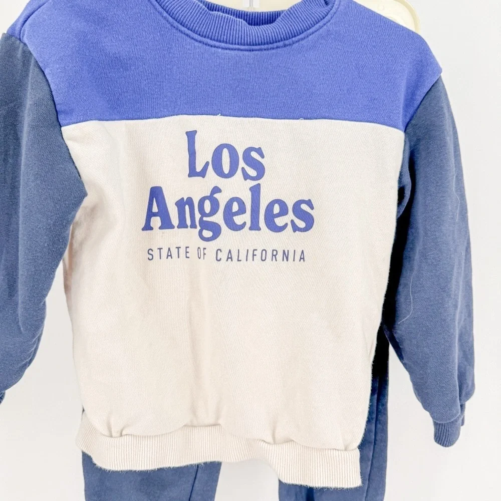 H&M Blue and White Kids Matching Set